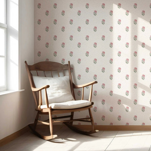 Shahmina Wallpaper - Rose Bloom