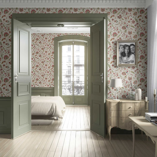 Amerbagh Wallpaper - Rosewood Elegance