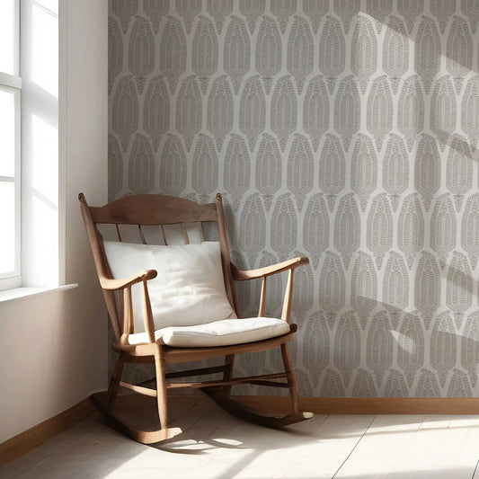 Hawa Mahal Wallpaper - Silver Mist