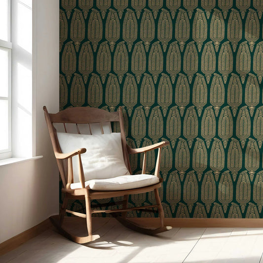 Hawa Mahal Wallpaper - Emerald Gold