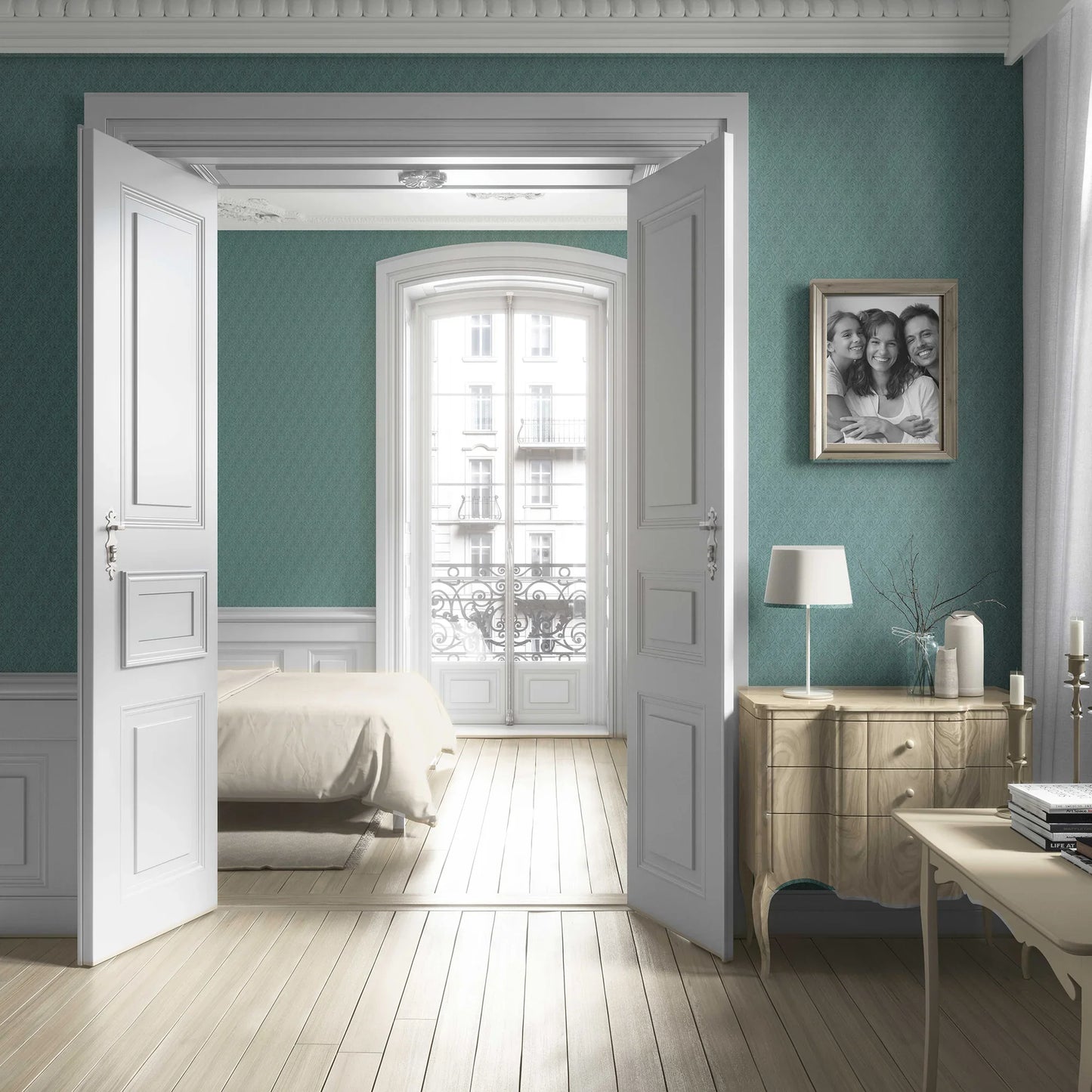 Suroor Wallpaper - Verdigris Charm
