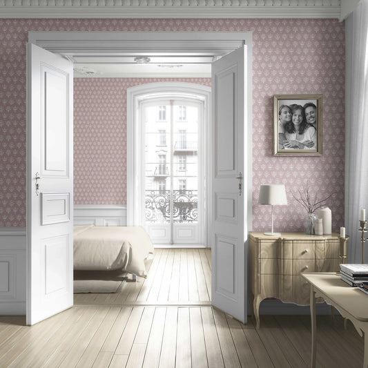 Pushpanjali Wallpaper - Rose Mauve
