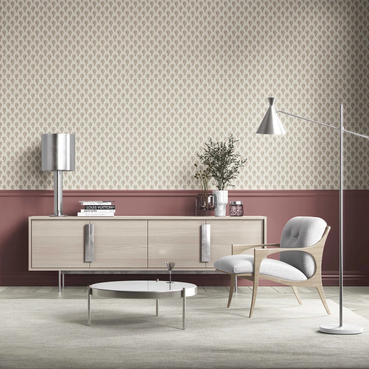 Ambika Wallpaper - Mauve Vine