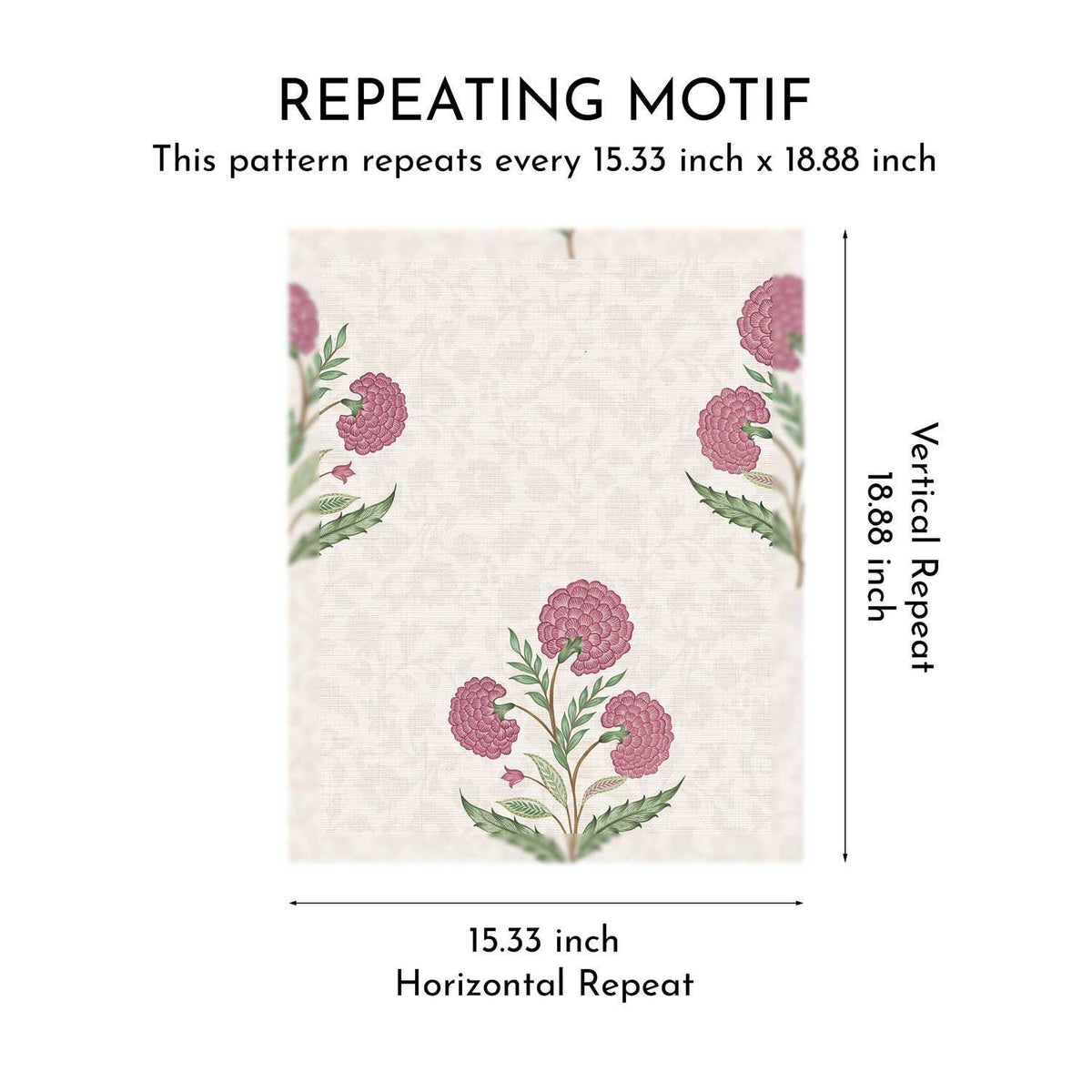 Chandni Bagh Wallpaper - Rose Garnet