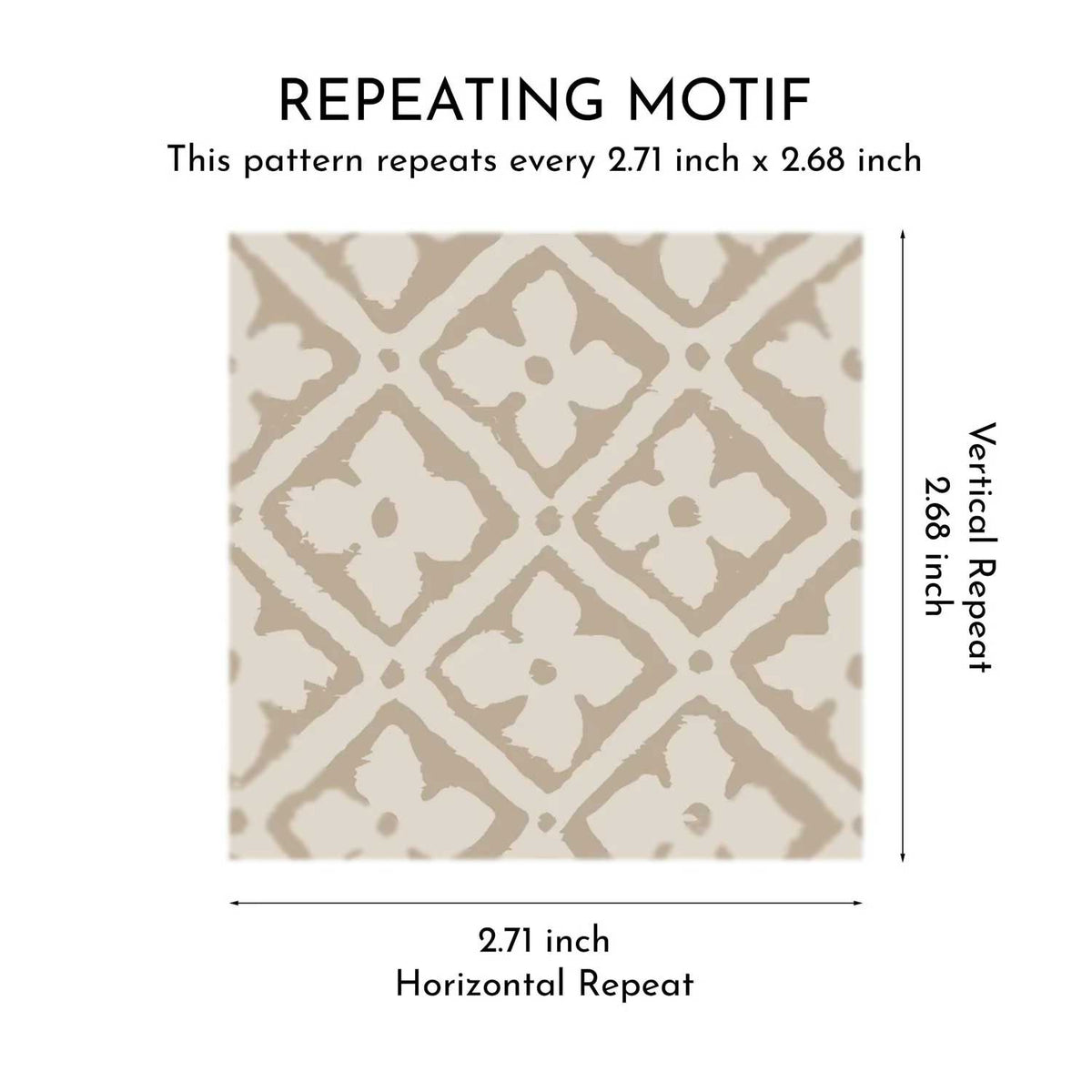 Jharokha Lattice Wallpaper - Warm Beige