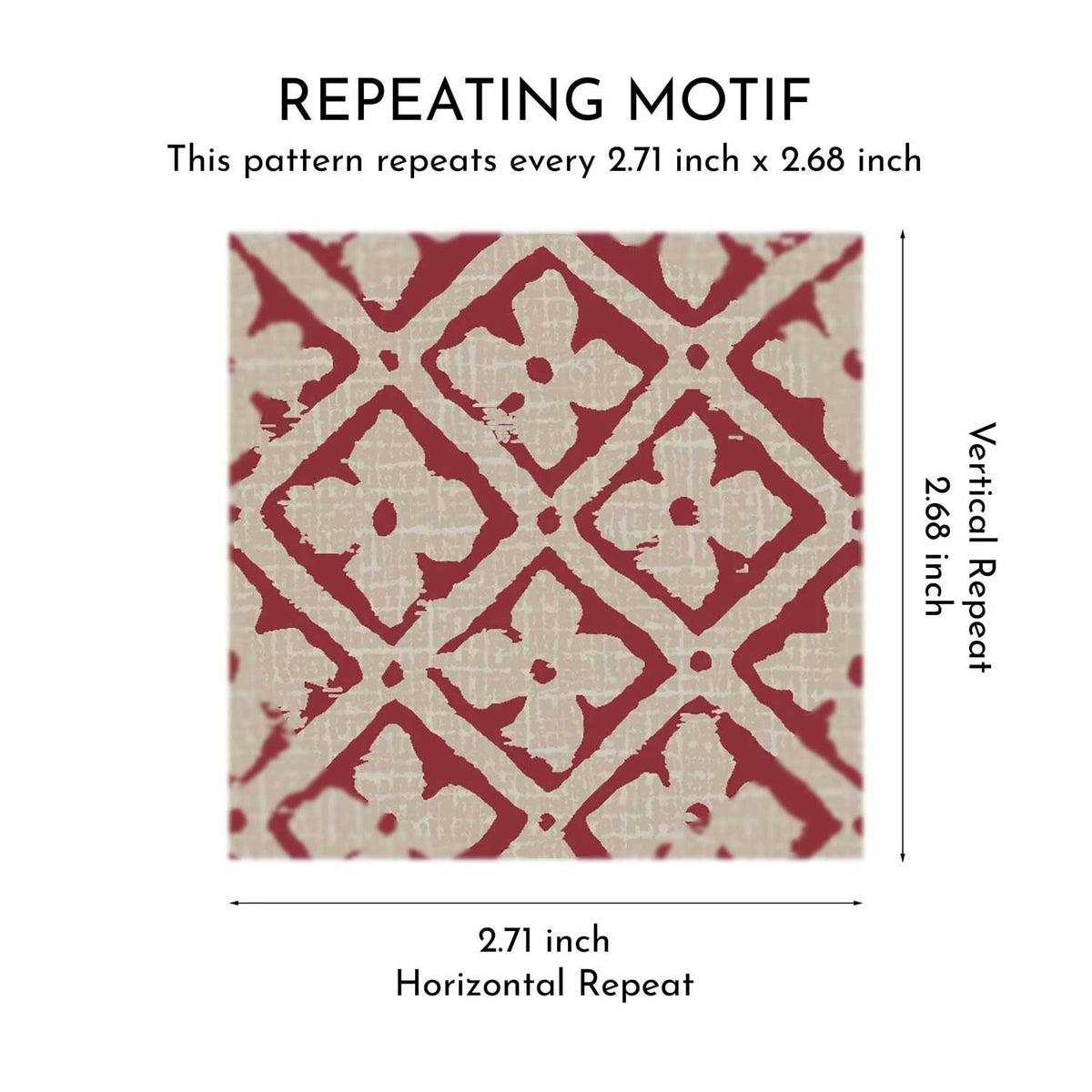 Jharokha Lattice Wallpaper - Maroon Spice