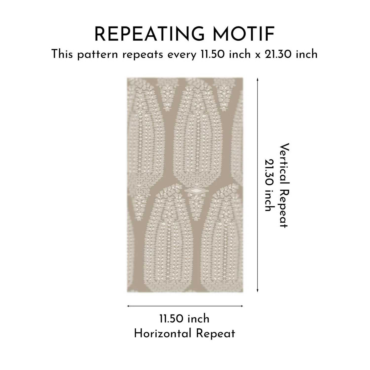 Hawa Mahal Wallpaper - Taupe Elegance