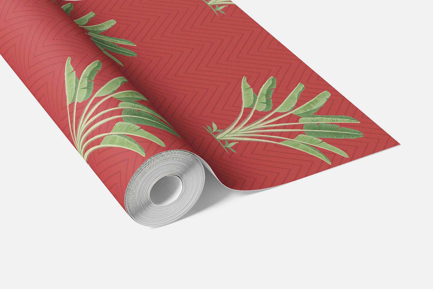Taalpatra Wallpaper - Coral Terracotta