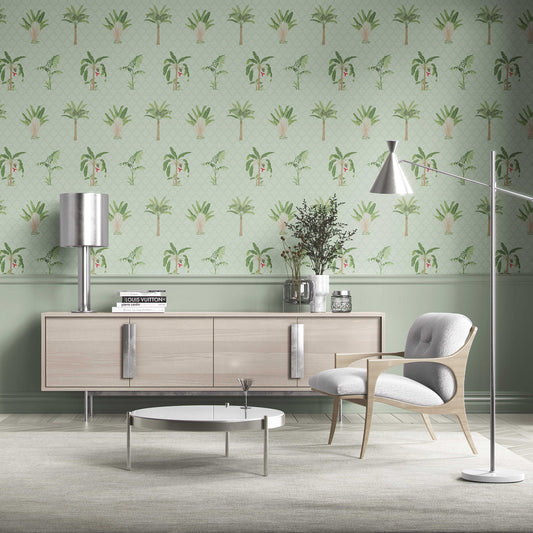 Vatika Wallpaper - Mint Oasis