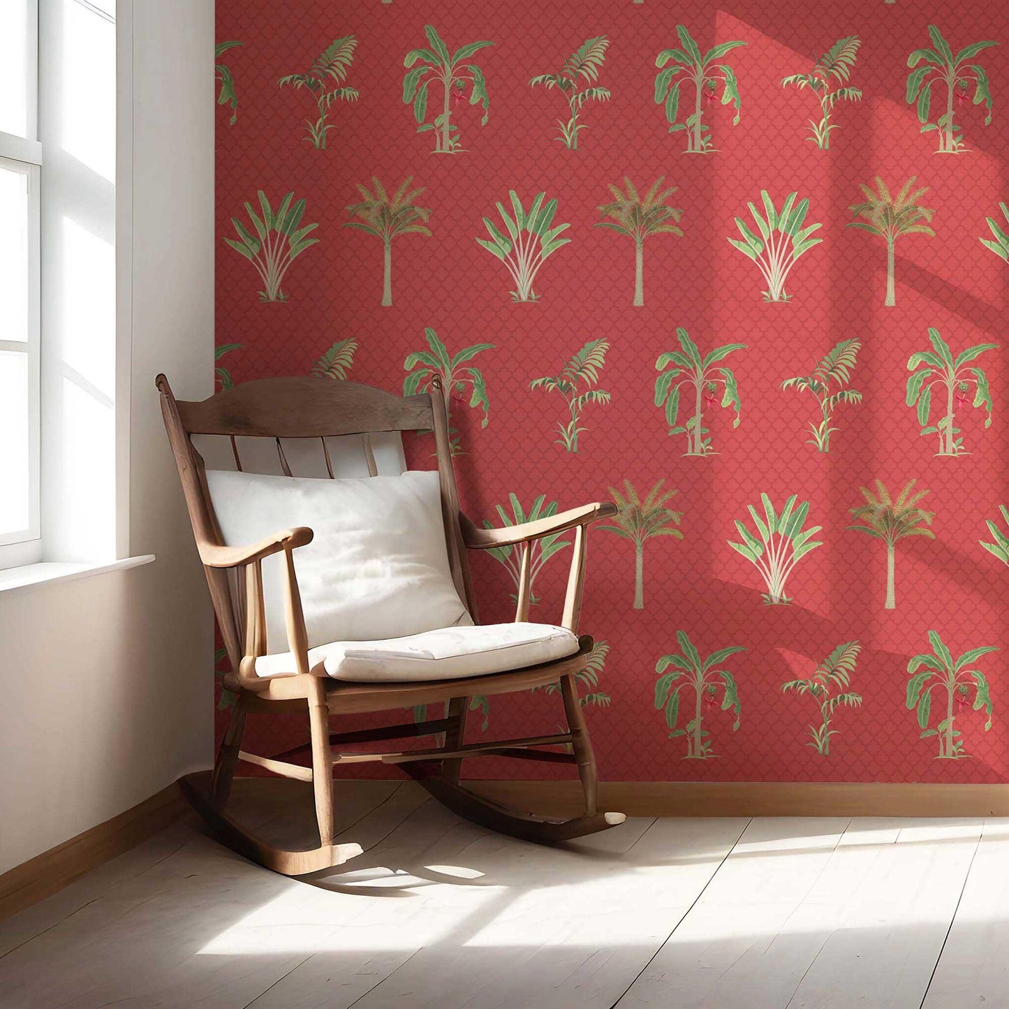Vatika Wallpaper - Coral Terracotta