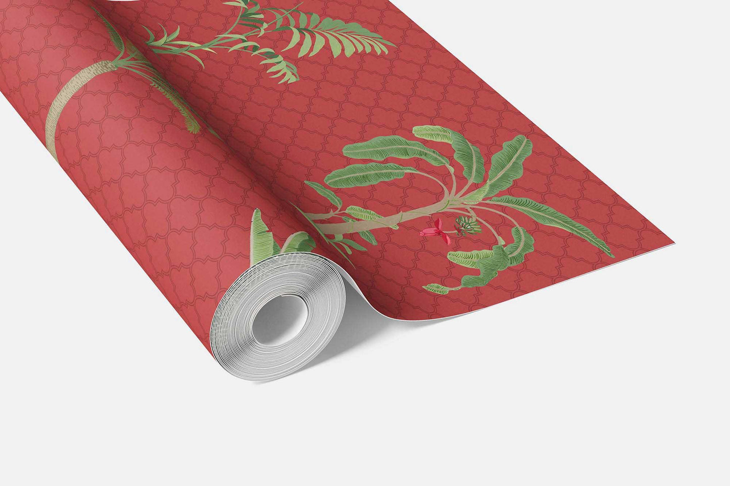 Vatika Wallpaper - Coral Terracotta