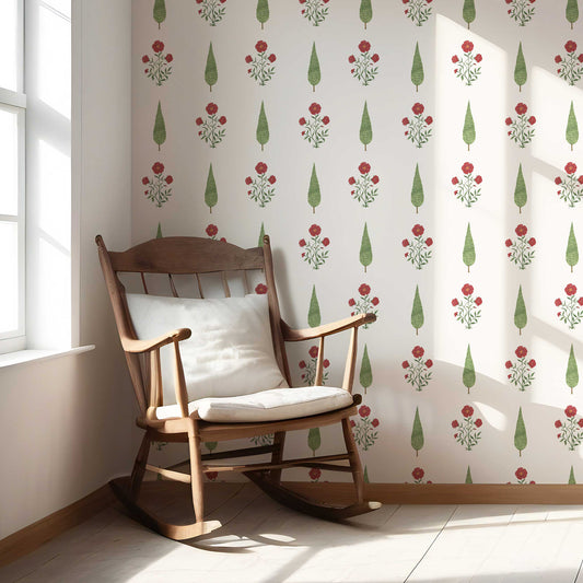 Shahgul Wallpaper - Ivory Bloom