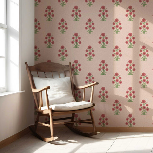 Gulraaz Wallpaper - Blush Bloom