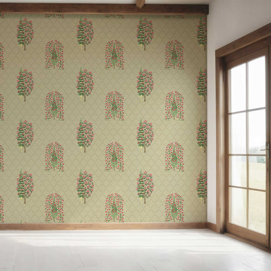 Khusro Bagh Wallpaper - Olive Mist
