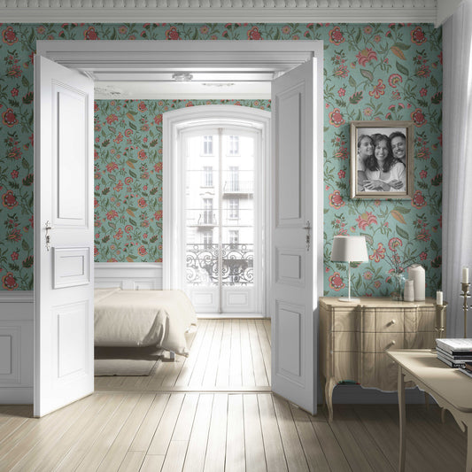 Firdaus Wallpaper - Aqua Bloom