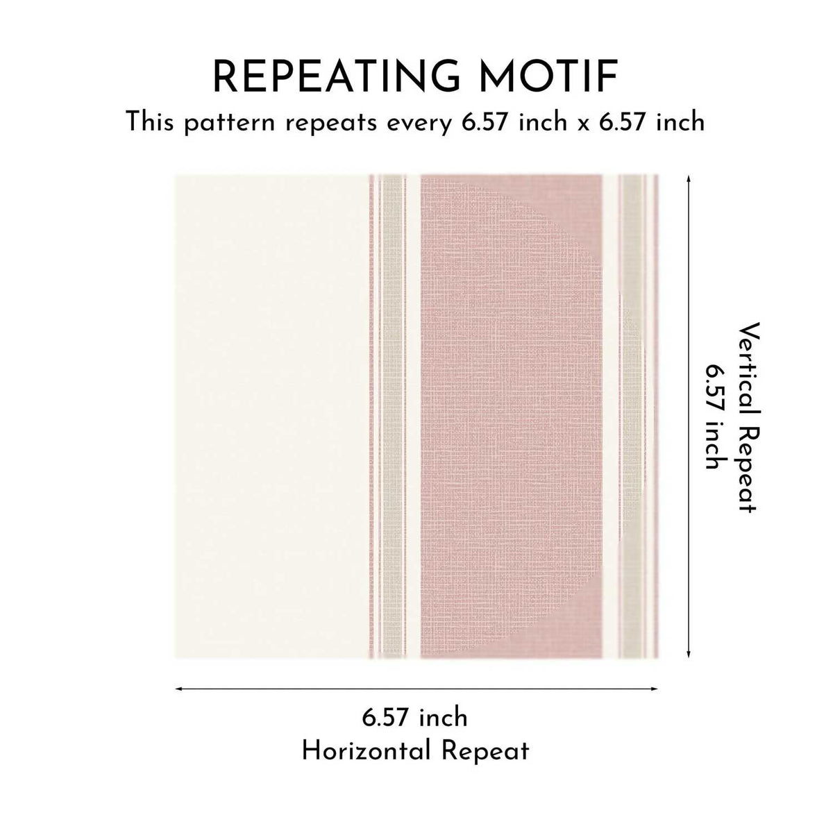 Striped Sonata Wallpaper - Rosewater Blush