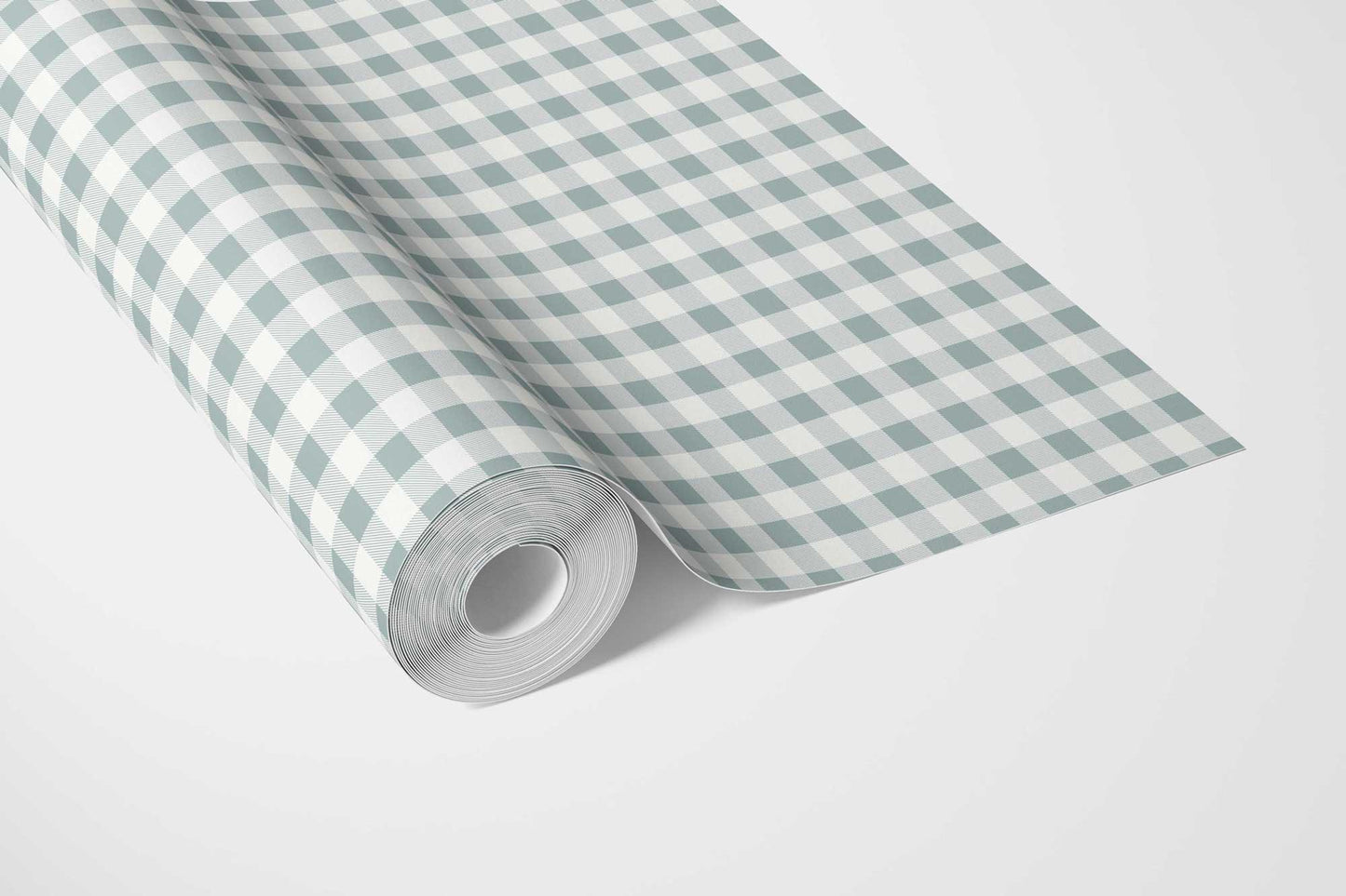 Checkmate Charm Wallpaper - Seafoam Whisper
