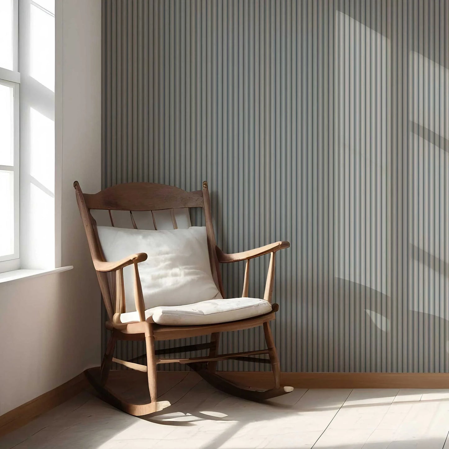 Parallel Play Wallpaper - Ocean Slate