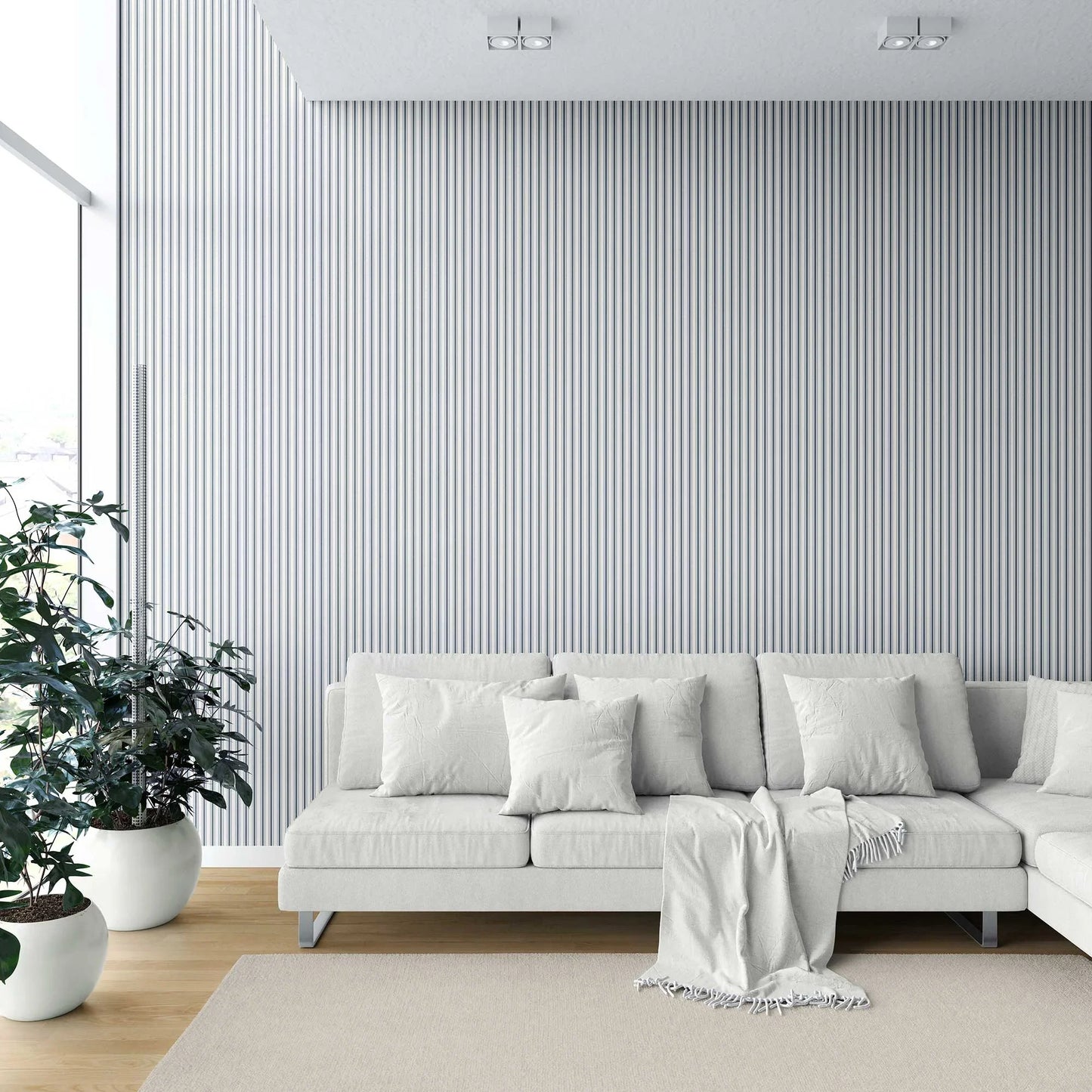 Parallel Play Wallpaper - Indigo Interlude