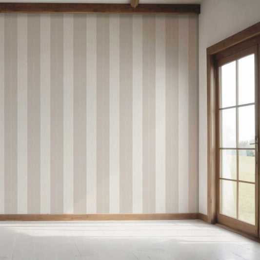 Linear Reverie Wallpaper - Linen Haze