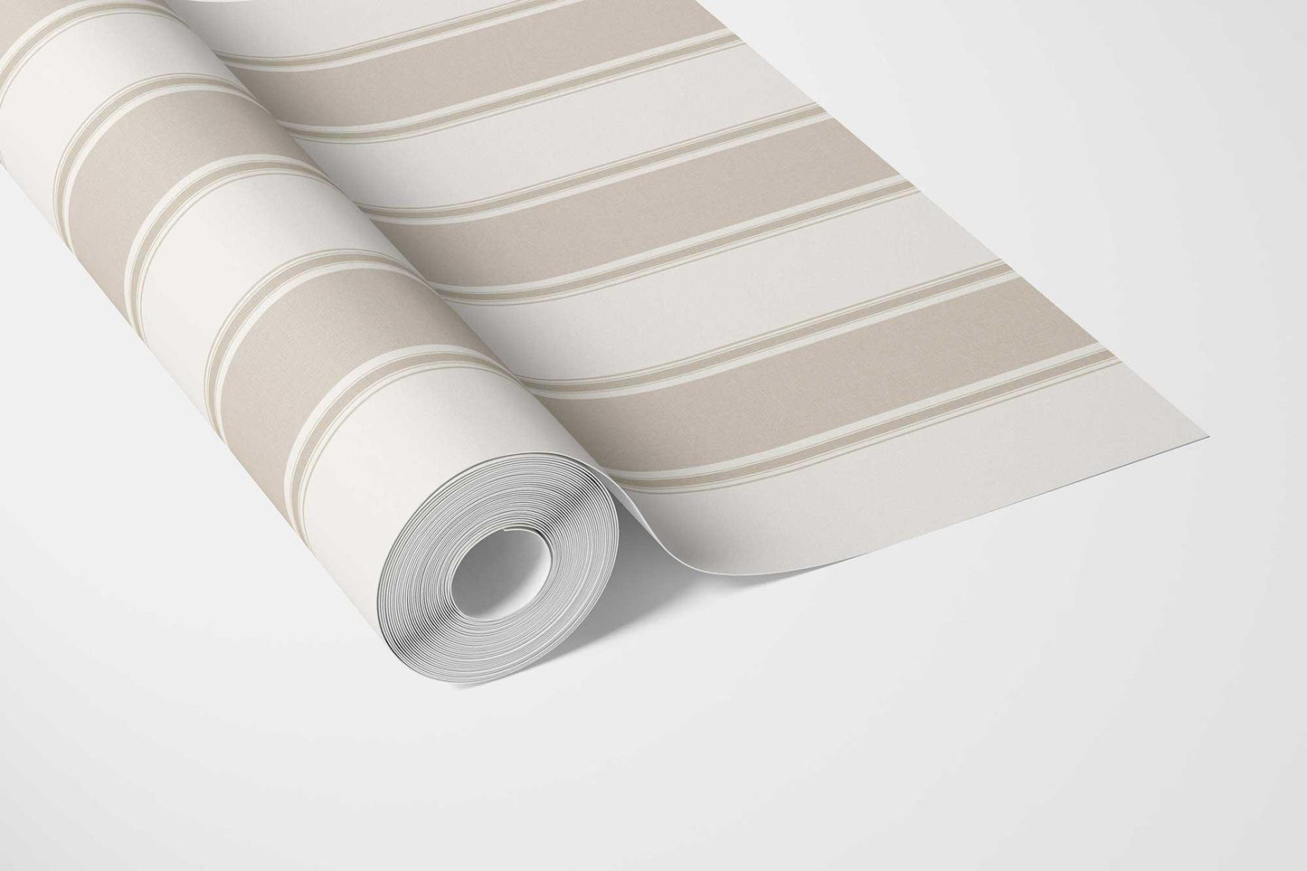 Striped Sonata Wallpaper - Sand Cream