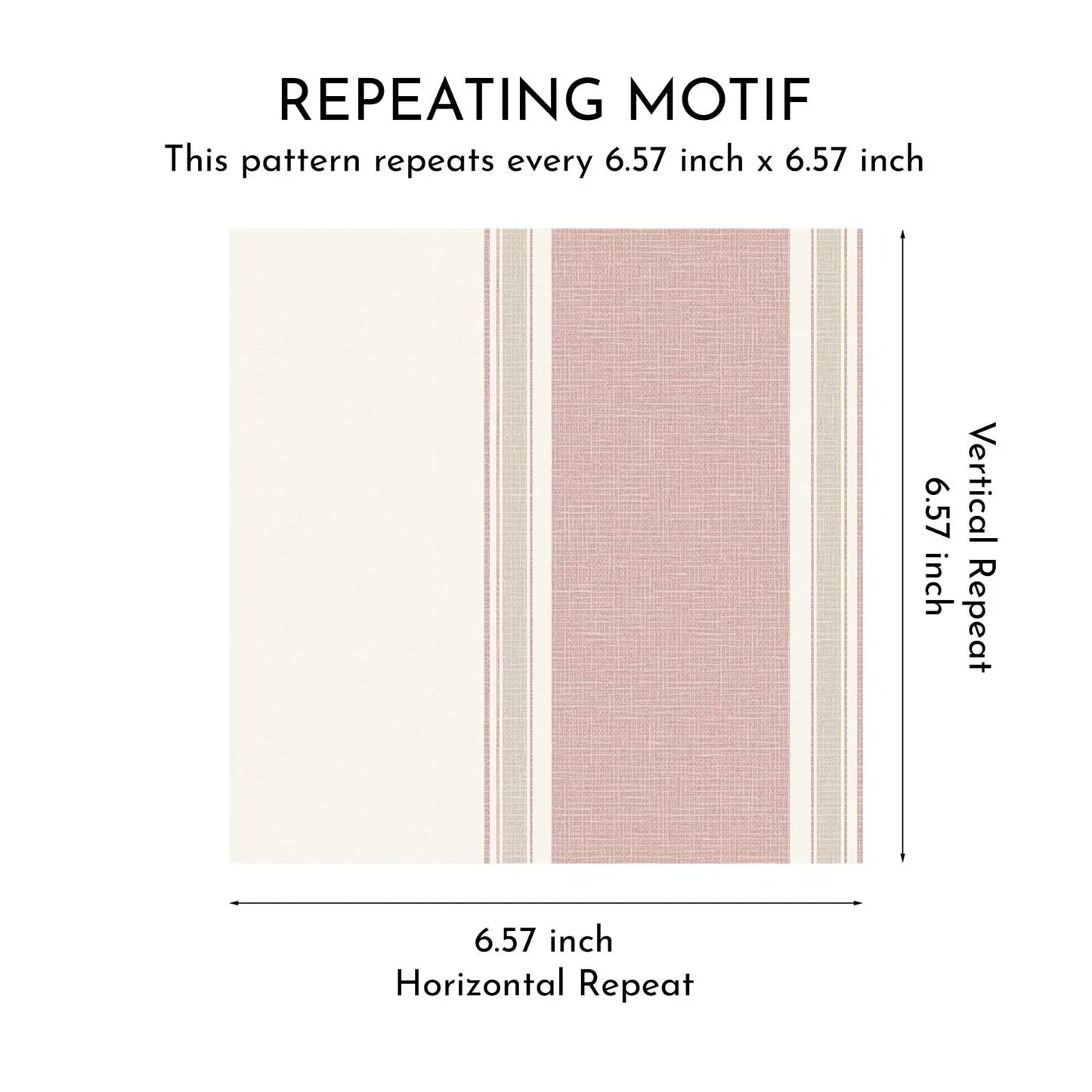 Striped Sonata Wallpaper - Rosewater Blush