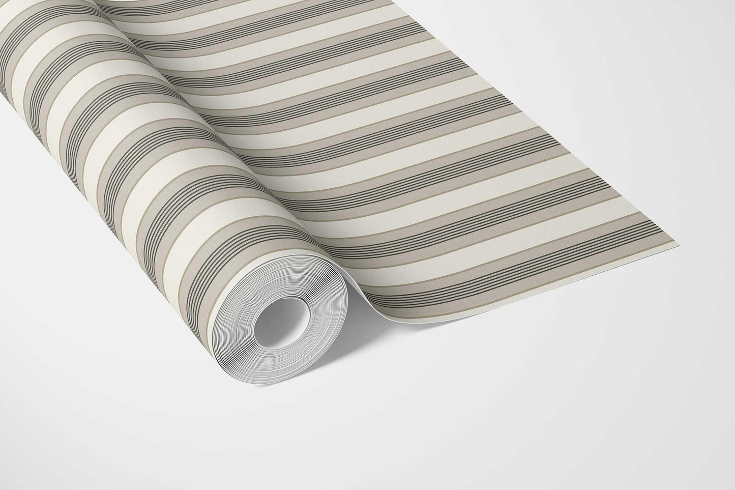 Woven Lines Wallpaper - Mossed Ivory