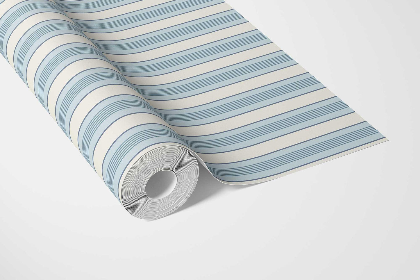 Woven Lines Wallpaper - Mist Blue