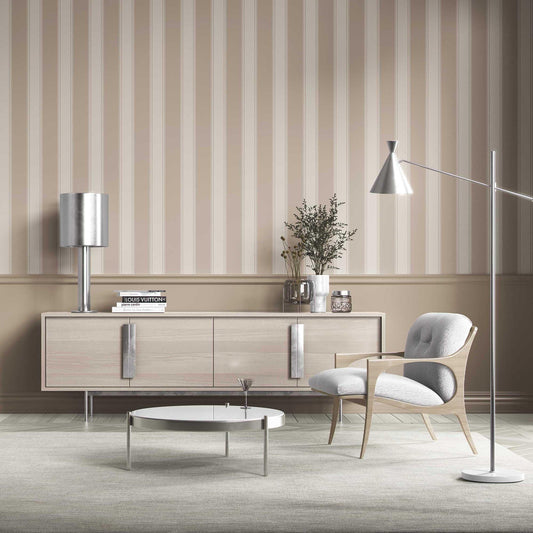Vertical Verse Wallpaper - Sand Cream