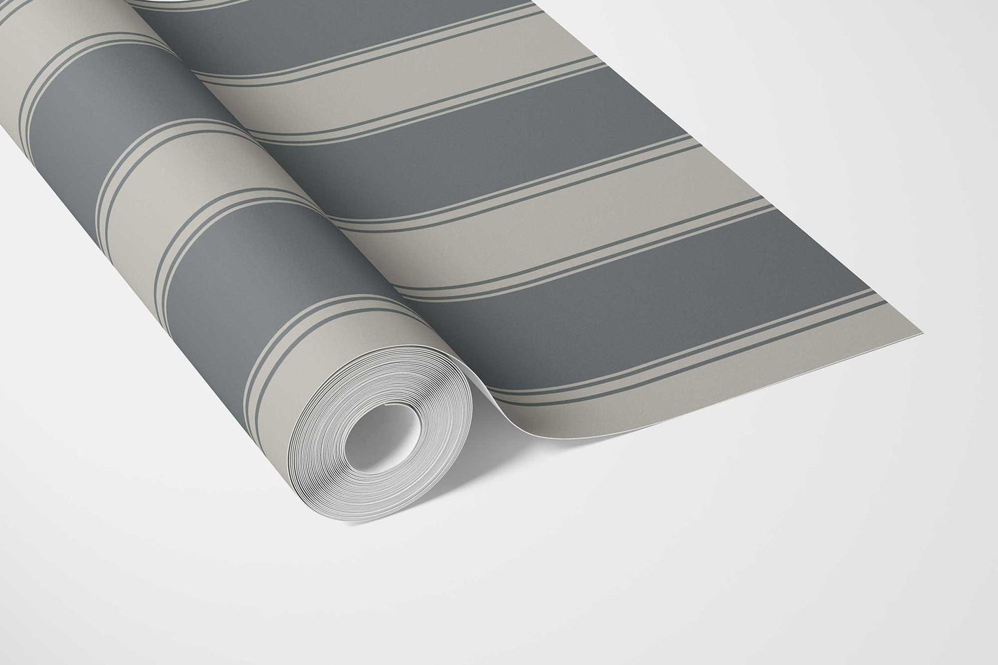 Vertical Verse Wallpaper - Grey Echo