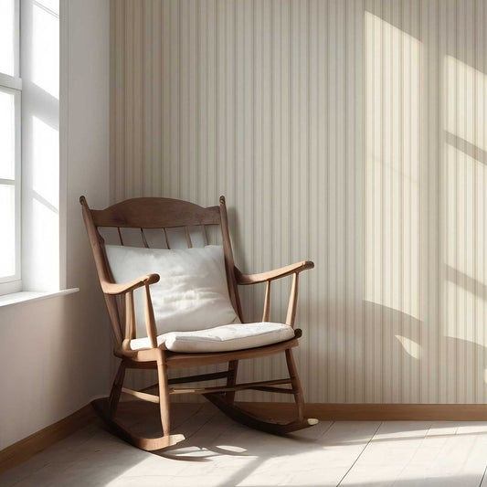 Shadow Stitch Wallpaper - Oatfield Beige