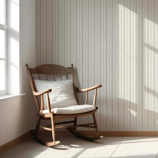 Shadow Stitch Wallpaper - Oatfield Beige