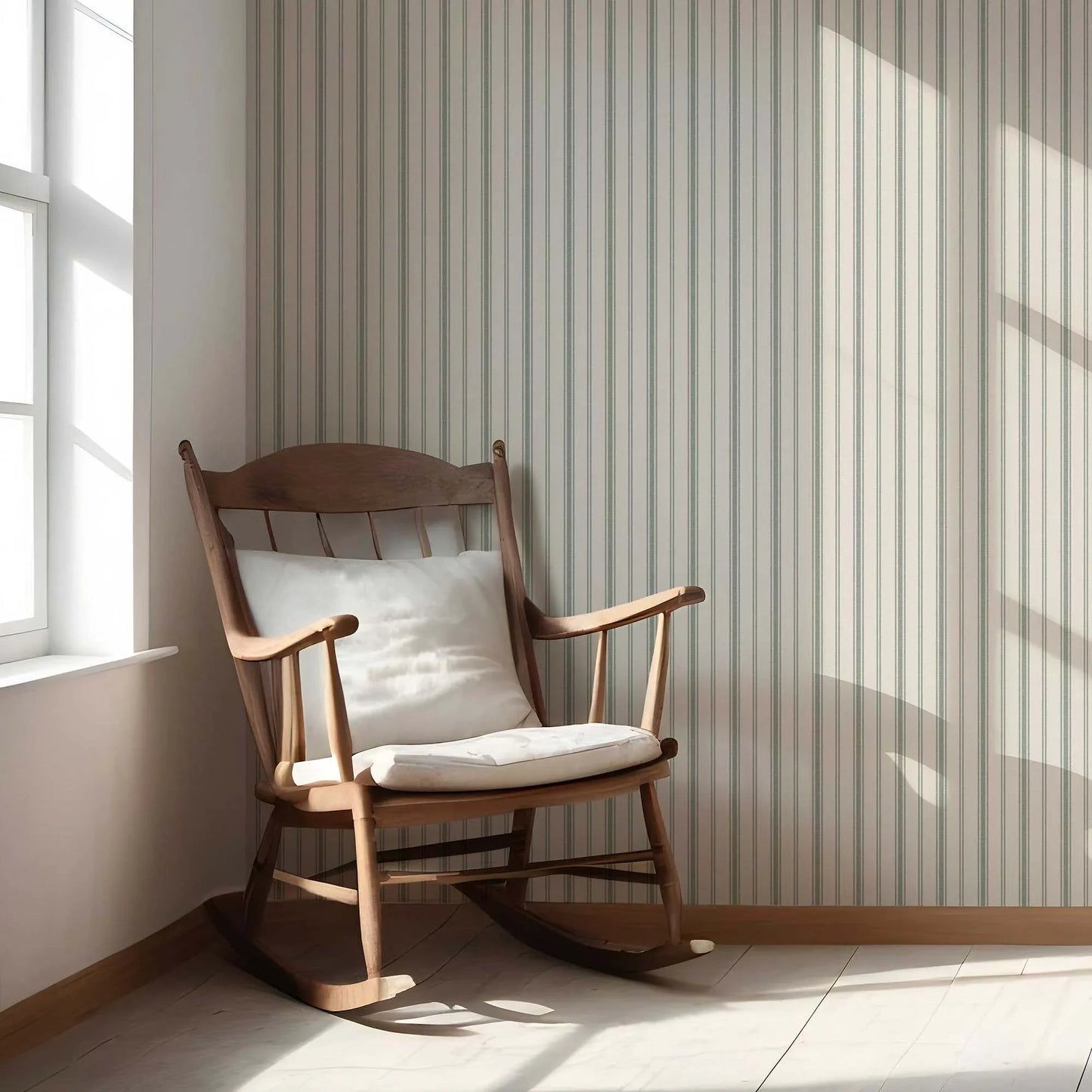 Shadow Stitch Wallpaper - Seafoam Whisper