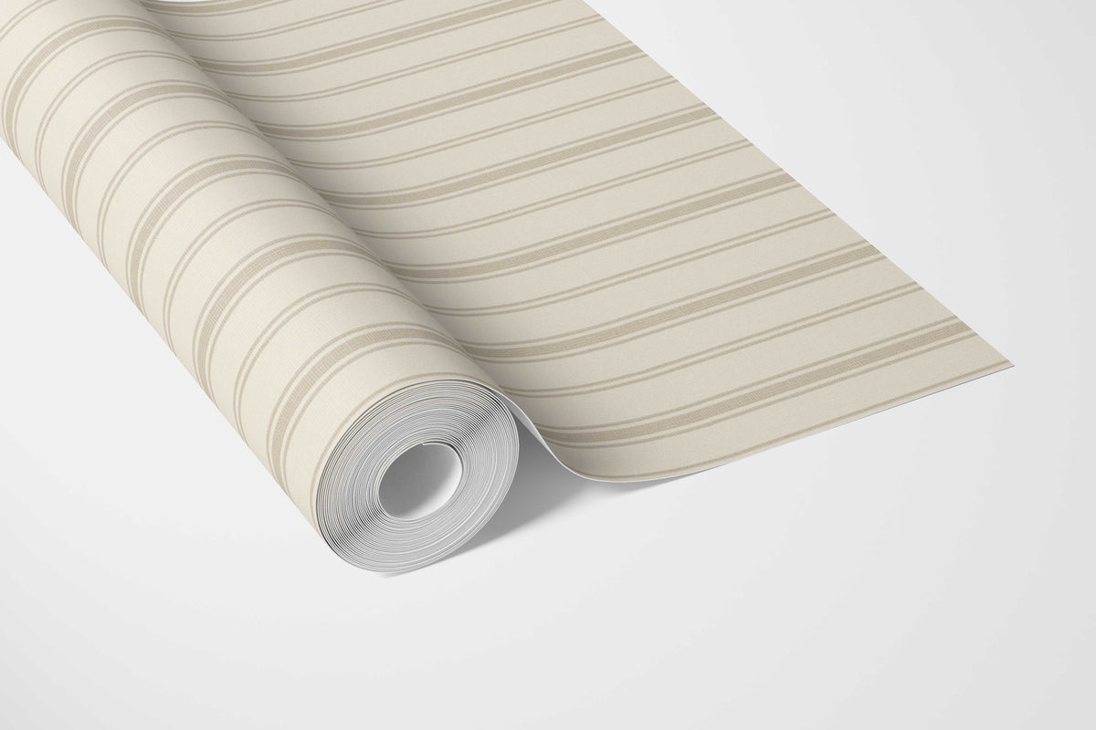 Shadow Stitch Wallpaper - Oatfield Beige