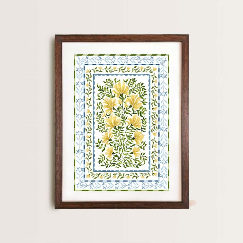 Sunheri Baag - Mughal-inspired Canvas Art Print