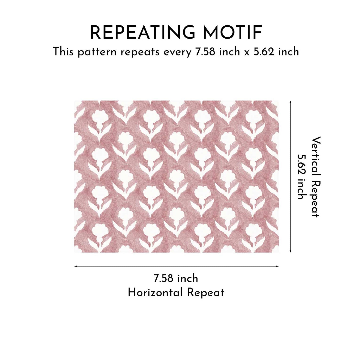 Meadow Crest Wallpaper - Rose Blush