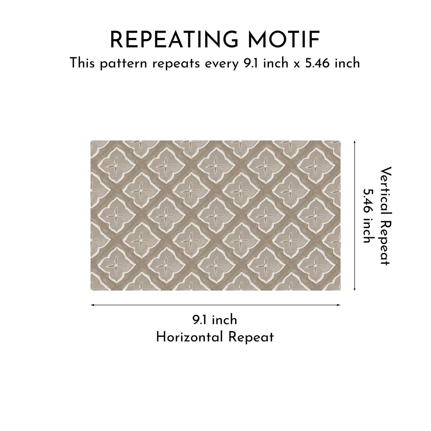 Petal Trellis Wallpaper - Sand Taupe