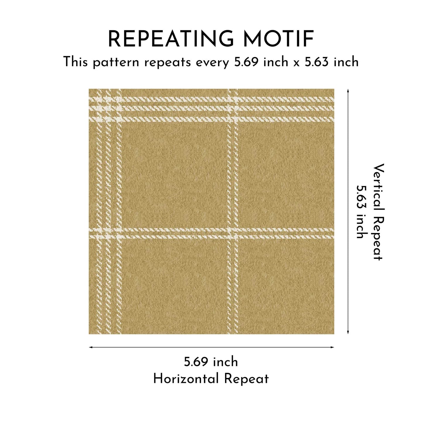 Wycliffe Register Wallpaper - Aged Ochre