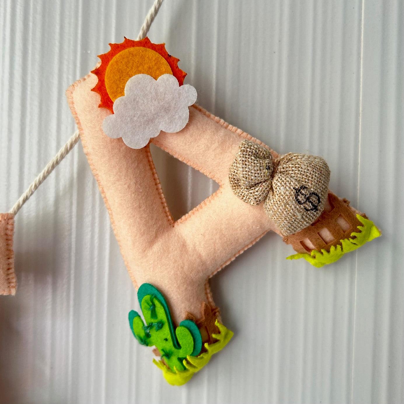 The Wild West Name Bunting/Garland - Cow Girl