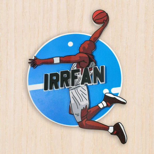 Basketball Buff - Kids' Room Door Sign - Housenama