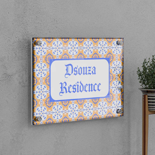Casa De Goa - Acrylic Name Plate - Housenama