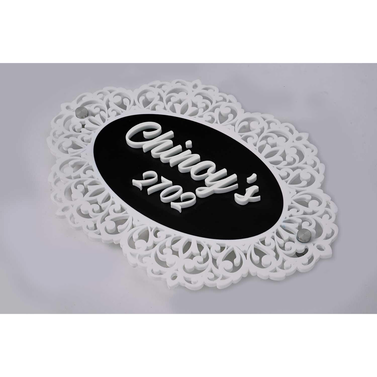 Chinoy's - Acrylic Name Plate with Raised Lettering - Housenama