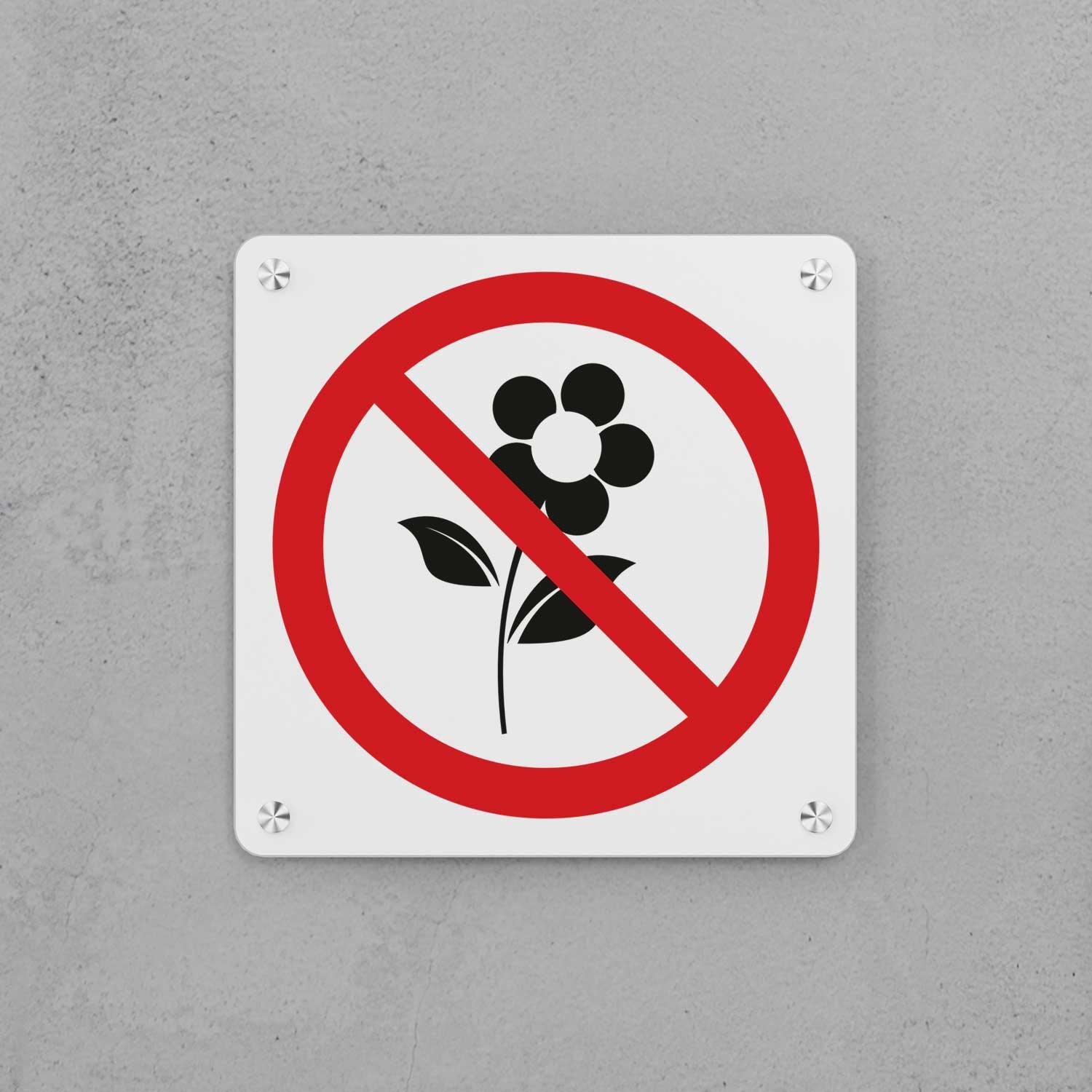 Do Not Pick Flowers Sign - Housenama