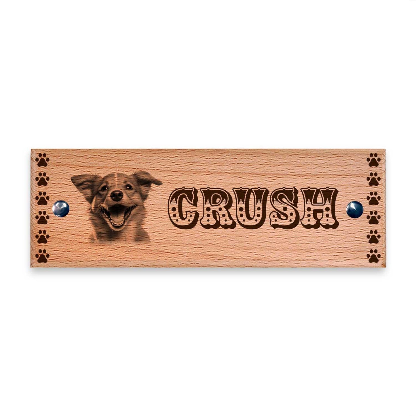 Doghouse - Wooden Name Plate - Housenama