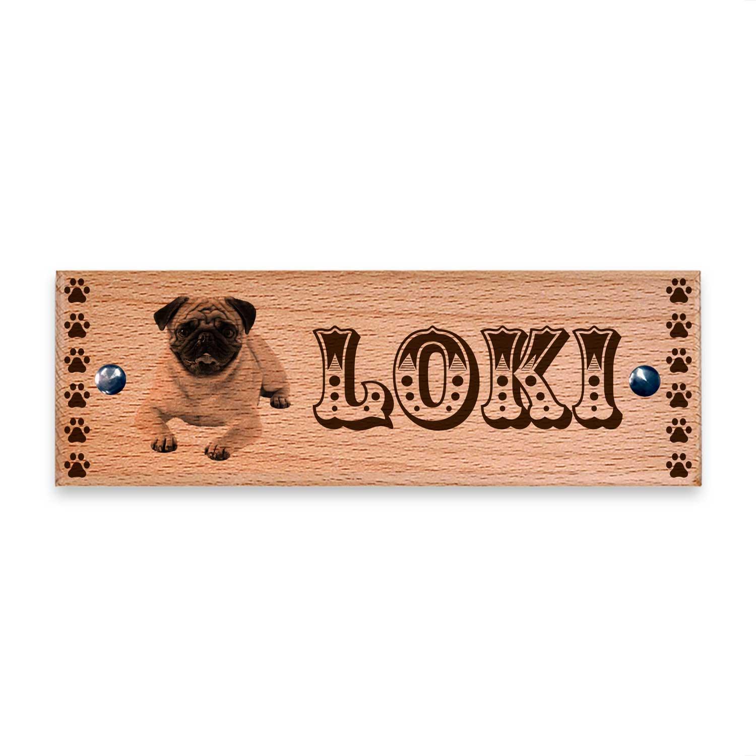 Doghouse - Wooden Name Plate - Housenama