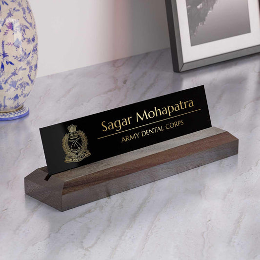 Excelus Office Desk Name Plate - Army Dental Corps (AD Corps) - Housenama
