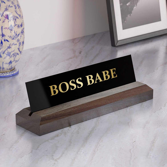 Excelus Office Desk Name Plate - Boss Babe - Housenama