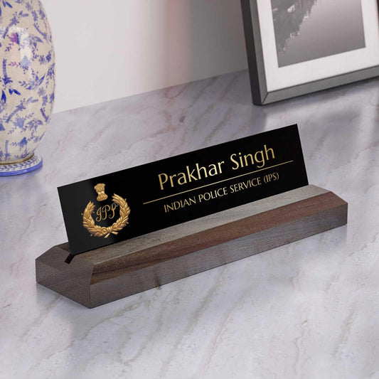 Excelus Office Desk Name Plate - IPS Officer - Housenama