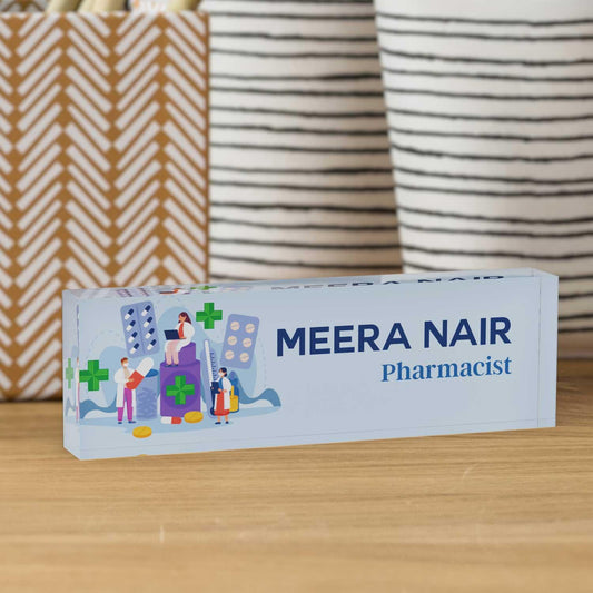 Executive Desk Name Plate for Pharmacists - Housenama