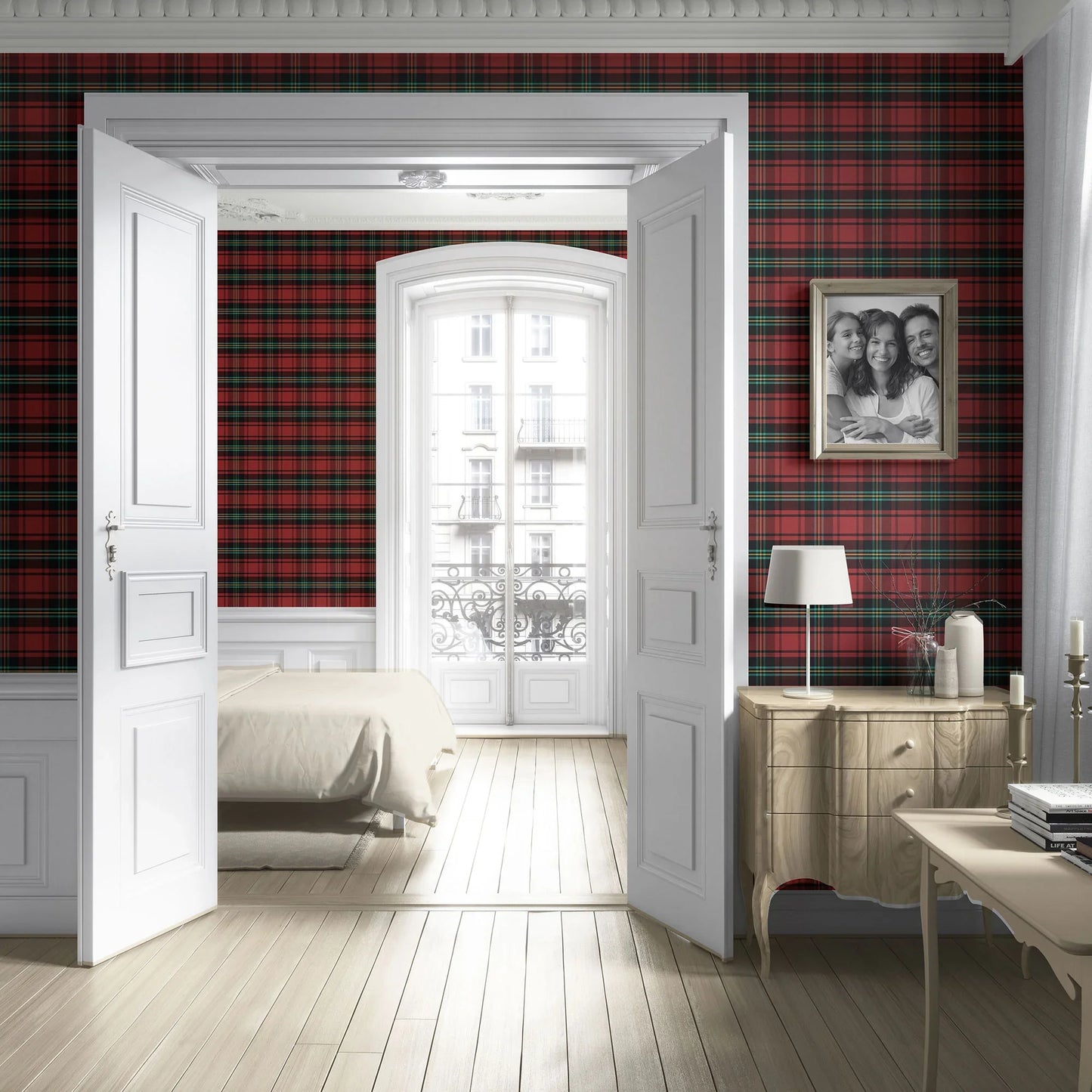 Foxcroft Plaid Wallpaper - Clan Rouge